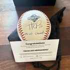 Teoscar Hernandez Signed 2025 World Series Baseball Fanatics Authentic