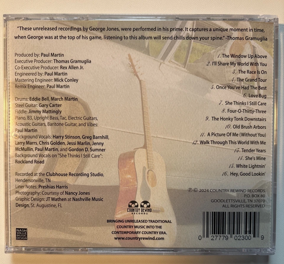 George Jones The Lost Nashville Sessions CD New Without Packaging - Imagem 2 de 3