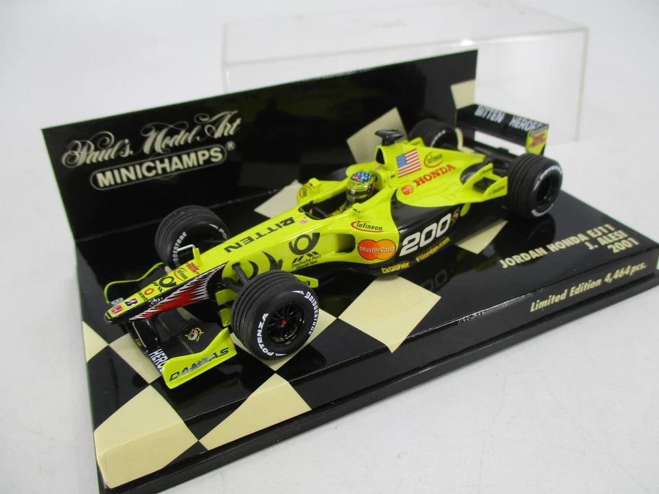 AI604 MINICHAMPS 1/43 VOITURE F1 JORDAN HONDA EJ11 2001 ALESI EdL ref 400010112 - Photo 2/4