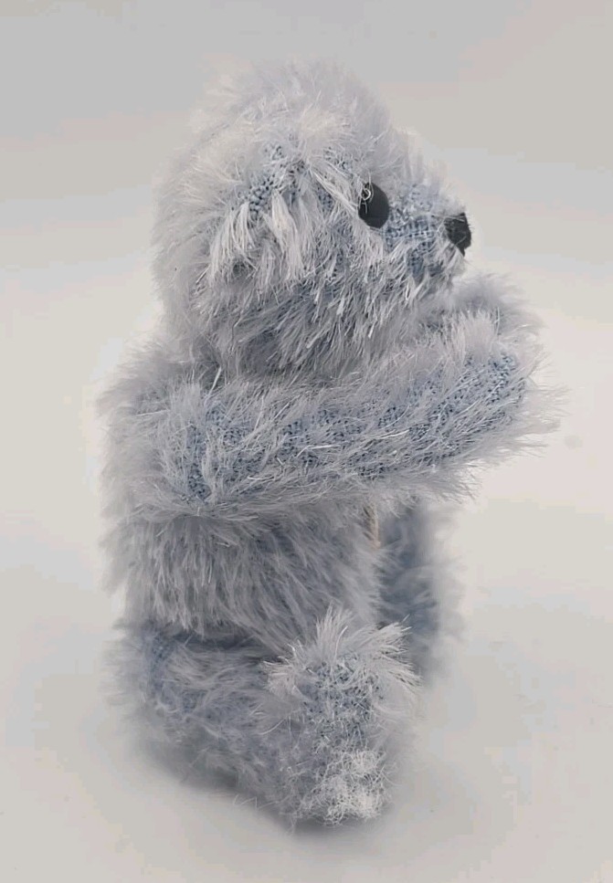 RARE Mini-Ours artic/moh.light blue/Steiff-Club 2004/Répl.1922Certif./7cm/Nf Bte