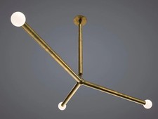 Mid Century 3 Light Ceiling Light Pendant Bra...
