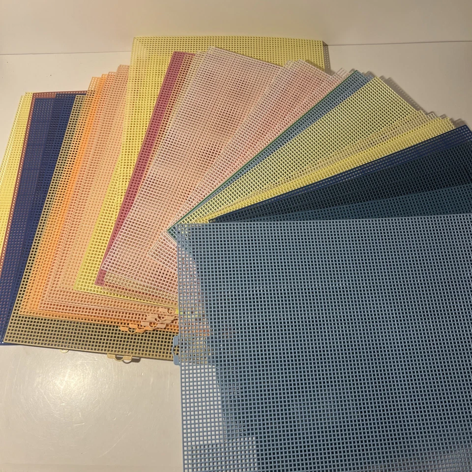 Lot of 97 sheets Mesh Plastic Canvas! Clutch Purses! Big Big Lot!! Free Ship! - Image 3 of 4