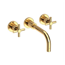 Newport Brass 3-991/03N East Linear Wall Mount Faucet Unlacquered Brass