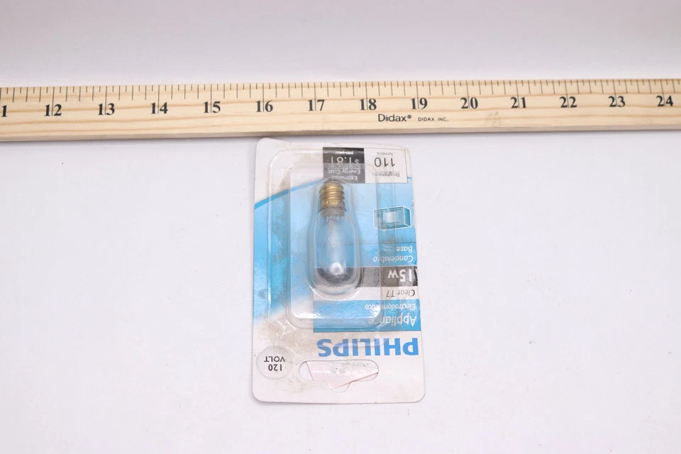Philips Appliance Candelabra Base Light Bulb 15-Watt T7 Clear BCI5T7C - Image 4 of 4