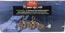 Pyle PLUTV46BTA 4" 2-Way Waterproof Bluetooth Speakers w/ Bluetooth Controller