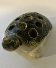 Antique Pottery Turtle Frog Mid 1900s