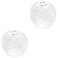 2 Pcs Small Lamp Shades Metal Lampshade Hanging Chandelier Shield