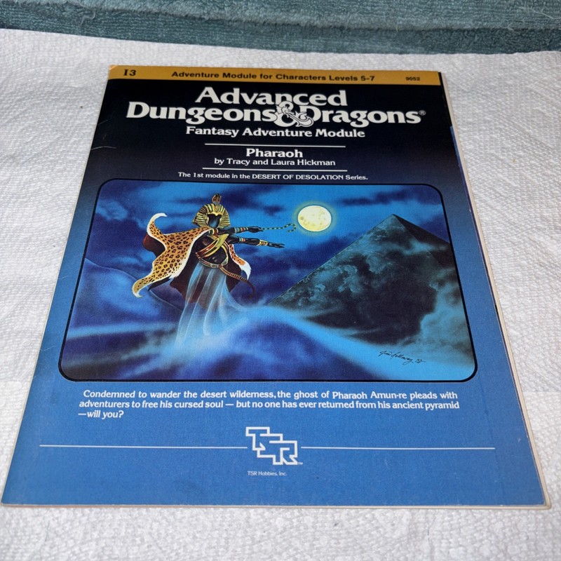 PHARAOH I3 AD&D Dungeons & Dragons 1982 TSR Very Good Condition