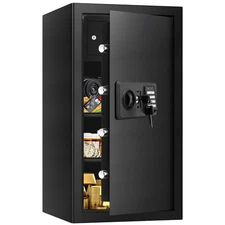 6.0 Cub Large Home Safes Fireproof Wterproof, Anti-theft Fireproof Safe with ...