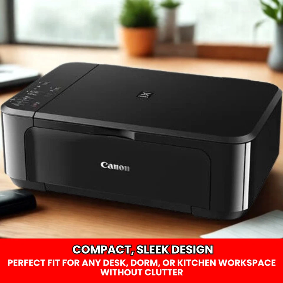 Canon MG3660 Close-up on Output Tray and Control Panel