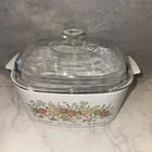 CORNING WARE Spice of Life 5 Qt Casserole A-5-B  with PYREX Glass Lid