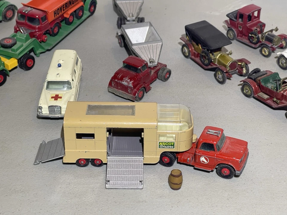 Vintage Matchbox King size Lot Wrecker Trailer Farm Dozer Yesteryear Dump Double - Image 2 of 4