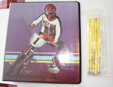 Haro Pencils, Redline BMX 3 Ring Binder, NOS 80's School, Old School Vintage MX