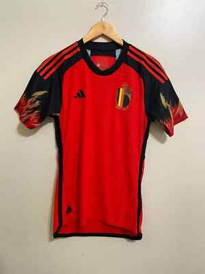 Adidas 2022-23 Belgium Authentic Home Soccer Jersey HD9413 Men Size M $150 NEW