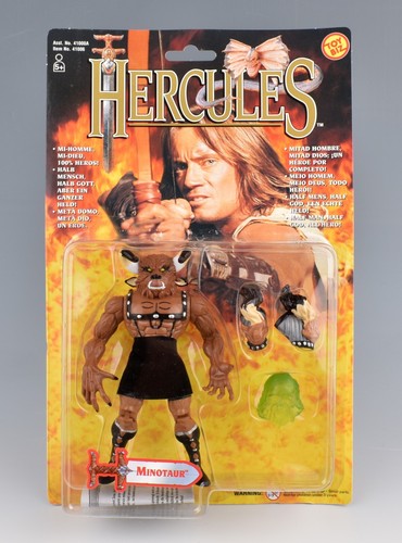 Vintage Toy Biz Hercules Action Figure - Minotaur Immobilizing Sludge Mask *MOC*