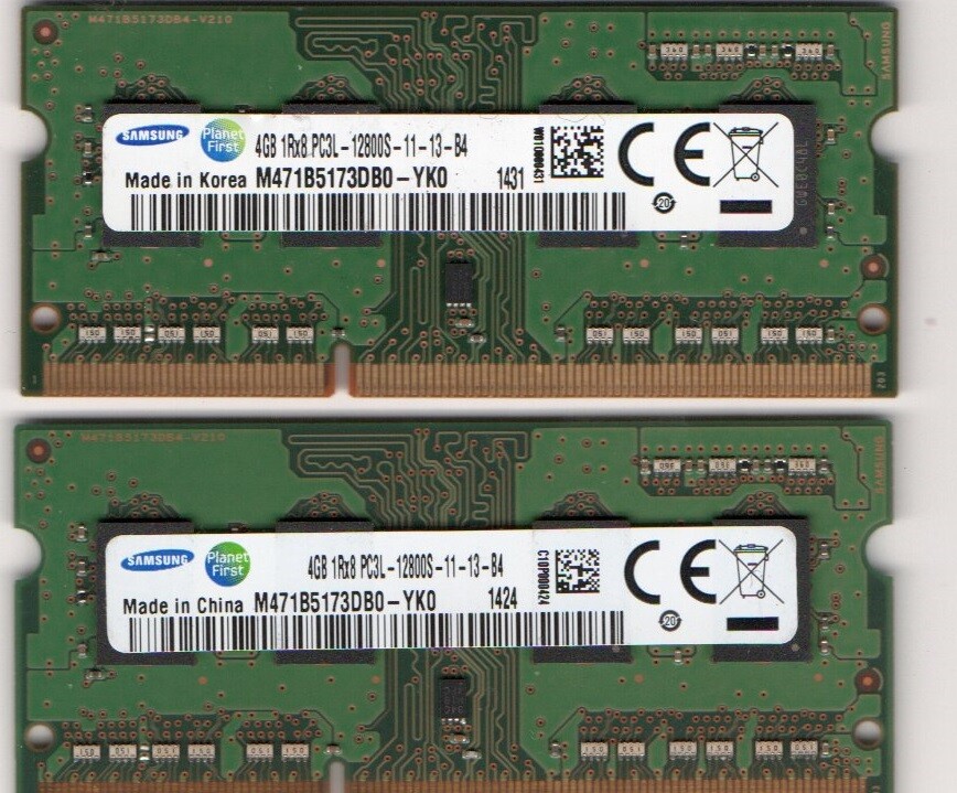 8GB (2x 4GB) Acer Aspire V5-131-2680 V5-131-2802 V5-131-2887 DDR3L RAM Memory