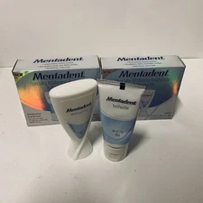 Mentadent Advanced Whitening Tooth Paste Polish Lot Of 3
