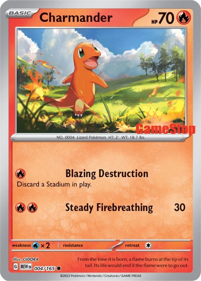 Tarjetas y productos diversos Charmander 004/165