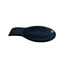 Kitchen Spoon Rest in Black Marble Italian Marble Gift Idea 25cm