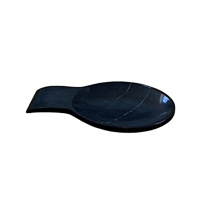 Löffel-halter Ab Küche IN Marmor Schwarz Italian Marble Spoon Rest Geschenkidee
