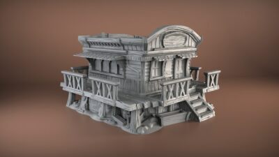 Ol' Graham's Groceries Store Old West Tabletop Terrain Wargaming 28mm Scale