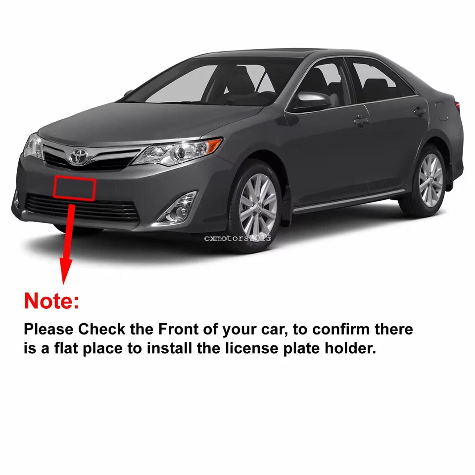 License Plate Bracket Holder Relocator Adapter Kit For HONDA Accord Civic CR-V Foto 3 de 4