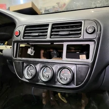 Climate Gauge Pod 3 52mm Honda Civic EK Angled LHD 96 97 98