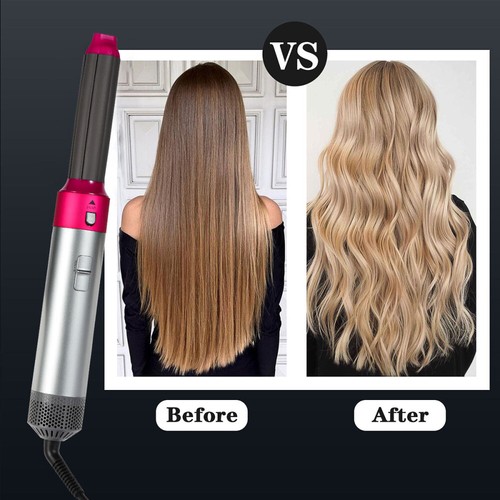 5IN1-Air Wrap Curling Warmluftbürste,Föhnbürste Lockenstab Hairstyler Rundbürste - Bild 13 von 16