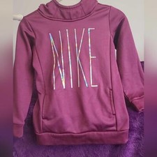 Nike Dri-FIT Girls Hoodie Youth Lightweight Athletic Long Sleeve 5-6 years