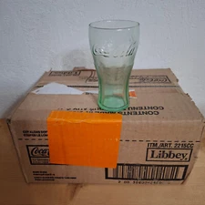 New in Case 1 Dozen (12) 4.5 inches Tall 6.25 oz Libby Coke Glasses