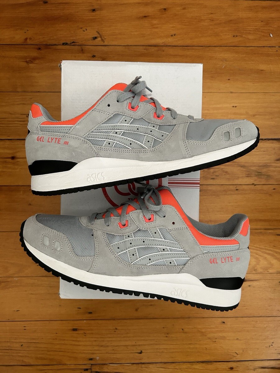 Asics Gel Lyte III Piedmont Grey 30th Anniversary Kith Retro Sneakers Size  12