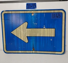 Authentic Road Traffic Street Sign Arrow Right Left 15"x21" 11-63