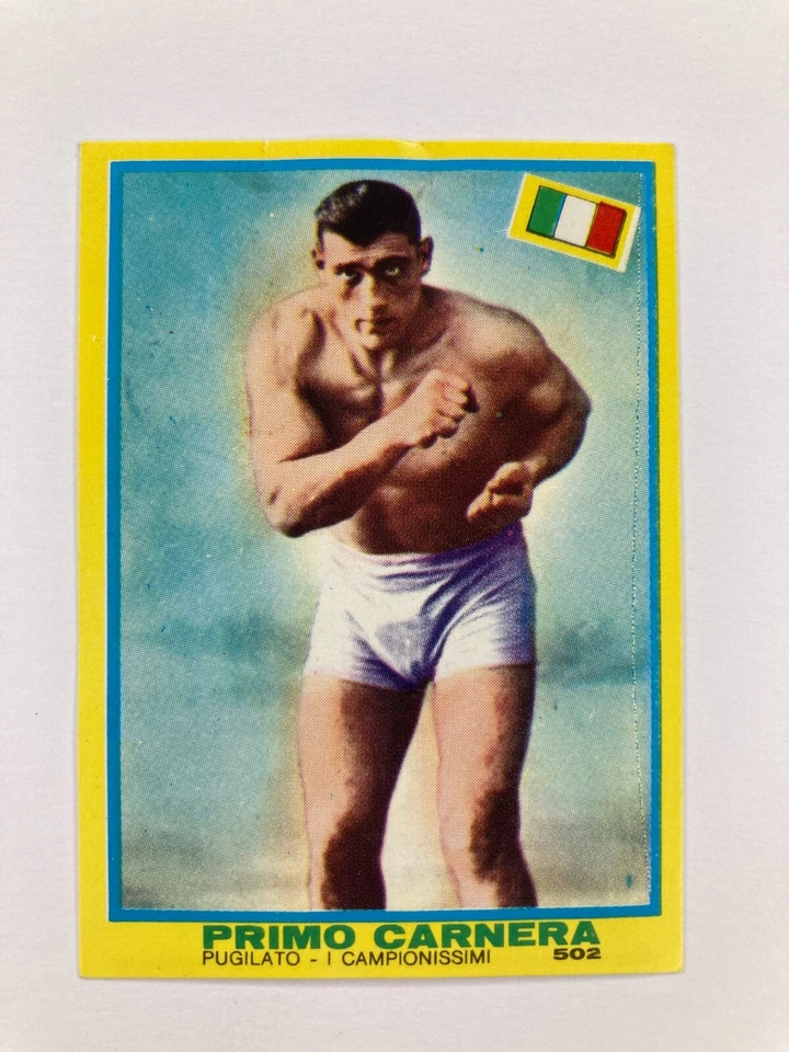1968 Mira I Campionissimi TuttoSport Card Primo Carnera #502 GD Crease - Image 2 of 4