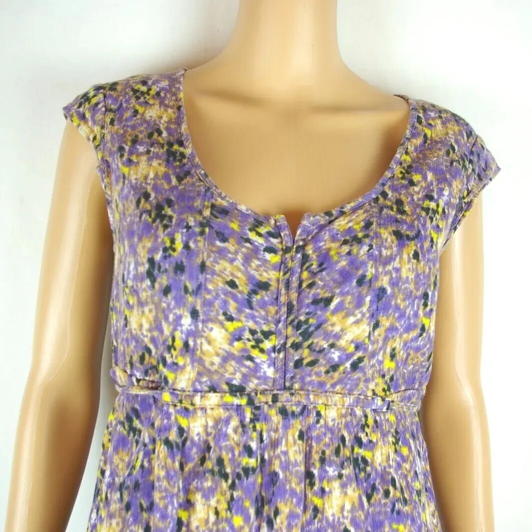 Eddie Bauer Multi- Colored Patterned Cap Sleeve S… - image 12