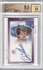 1999 Sp Authentic Doug Flutie Players Ink Purple #85/100 Graded Bgs 9.5 Gem Mint