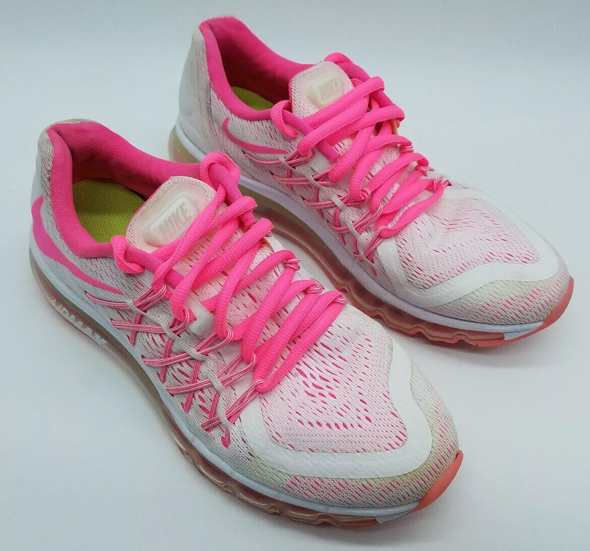 Air Max 2014 GS Girl&#039;s Shoes Size 7 Women&#039;s White Pink | eBay