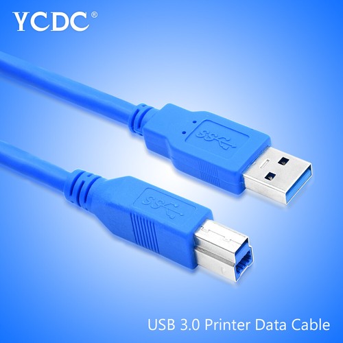 High Speed 5Gbps USB 3.0 Printer Data Cable Scanner Cord Line A Male to B Male - Picture 2 of 18