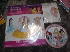 NEW LOT of Disney Princess birthday party supplies balloons plates  table decor