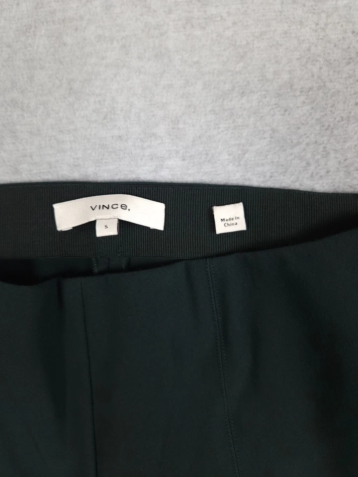 Pantalones Vince para mujer talla pequeña S punto verde costura delantera legging en berro Foto 3 de 4