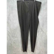 JB Britches Men's Dark Brown Winston Pleated Wool Trousers SZ 48