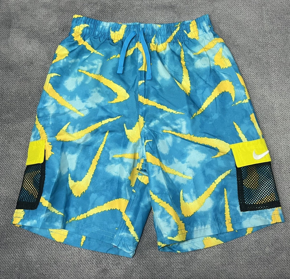 Nike Boy's Swim Shorts Size M Blue/Yellow |NESSD801-480| | eBay Nike Boy's Swim Shorts Size M Blue/Yellow |NESSD801-480| | eBay