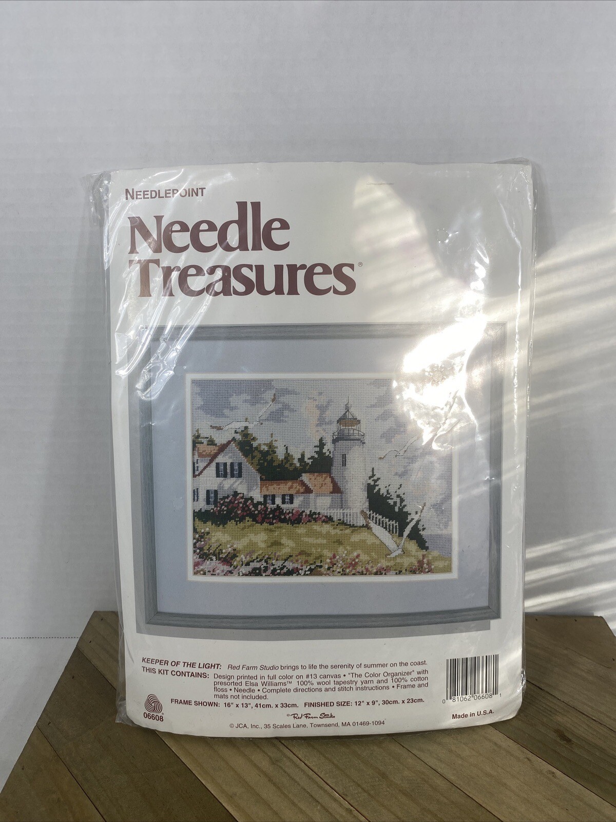 Vintage Needle Treasures Keeper Of The Light 06608 Needlepoint Lighthouse