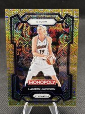 2024 Panini Prizm WNBA Monopoly Lauren Jackson #12 Gold Millionaire Shimmer /500