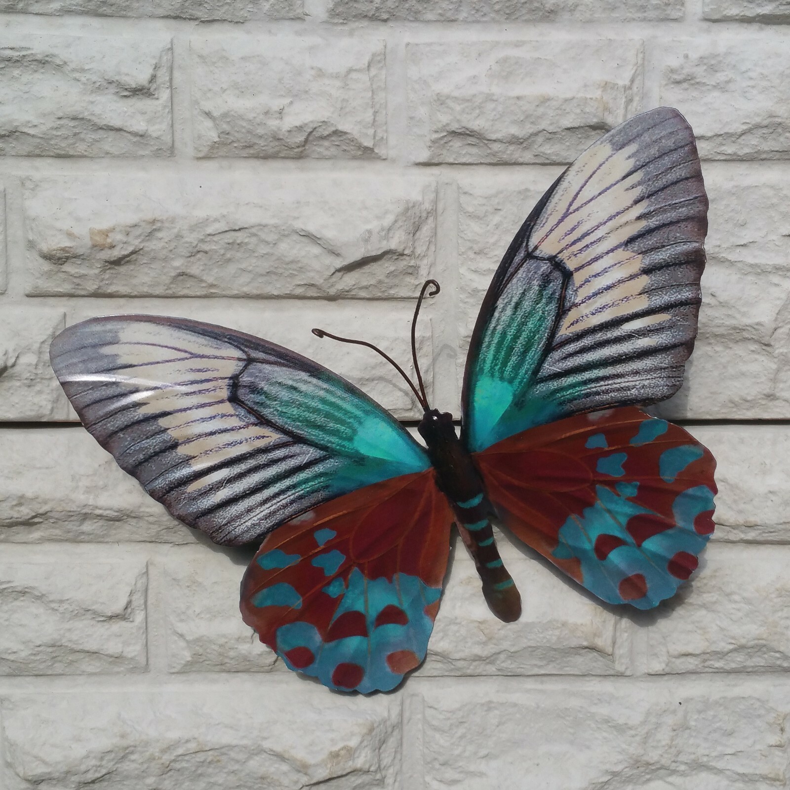 Large Metal Butterfly Garden Wall Art Ornament choice of colours eBay