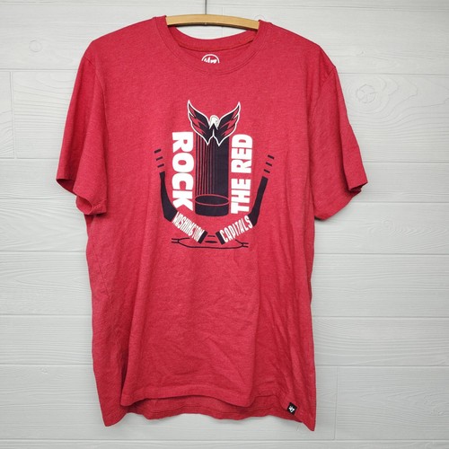47 Brand NHL Washington Capitals Red Tshirt Size XL