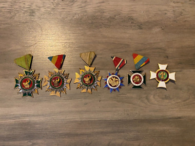 Antqiue SCHLARAFFIA Fraternity Medal Lot LUDOVICA MISSOURIA Enamel German Badge