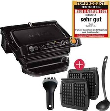 Tefal GC7128 OptiGrill+ Kontaktgrill plus Waffelplatten + Schöpfkelle + Bürste