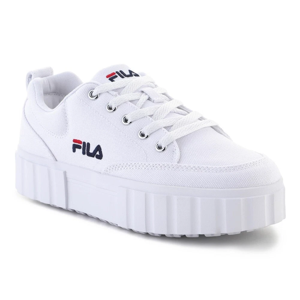 Fila white cheap rubber shoes