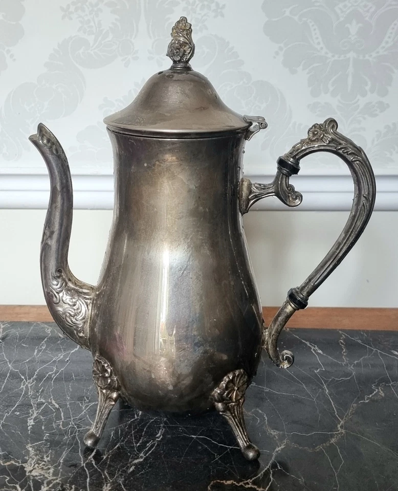 Antica Teiera Argentata servizio Marocchino arte orientale da te - Immagine 4 di 4