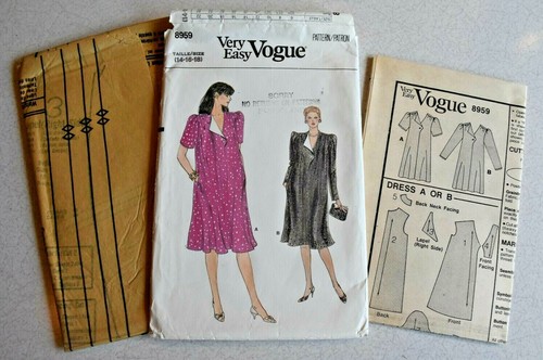 Vogue Pattern A-Line Maternity Dress Uncut #8959 Size 14-16-18 Bust 36-40 - Picture 6 of 6